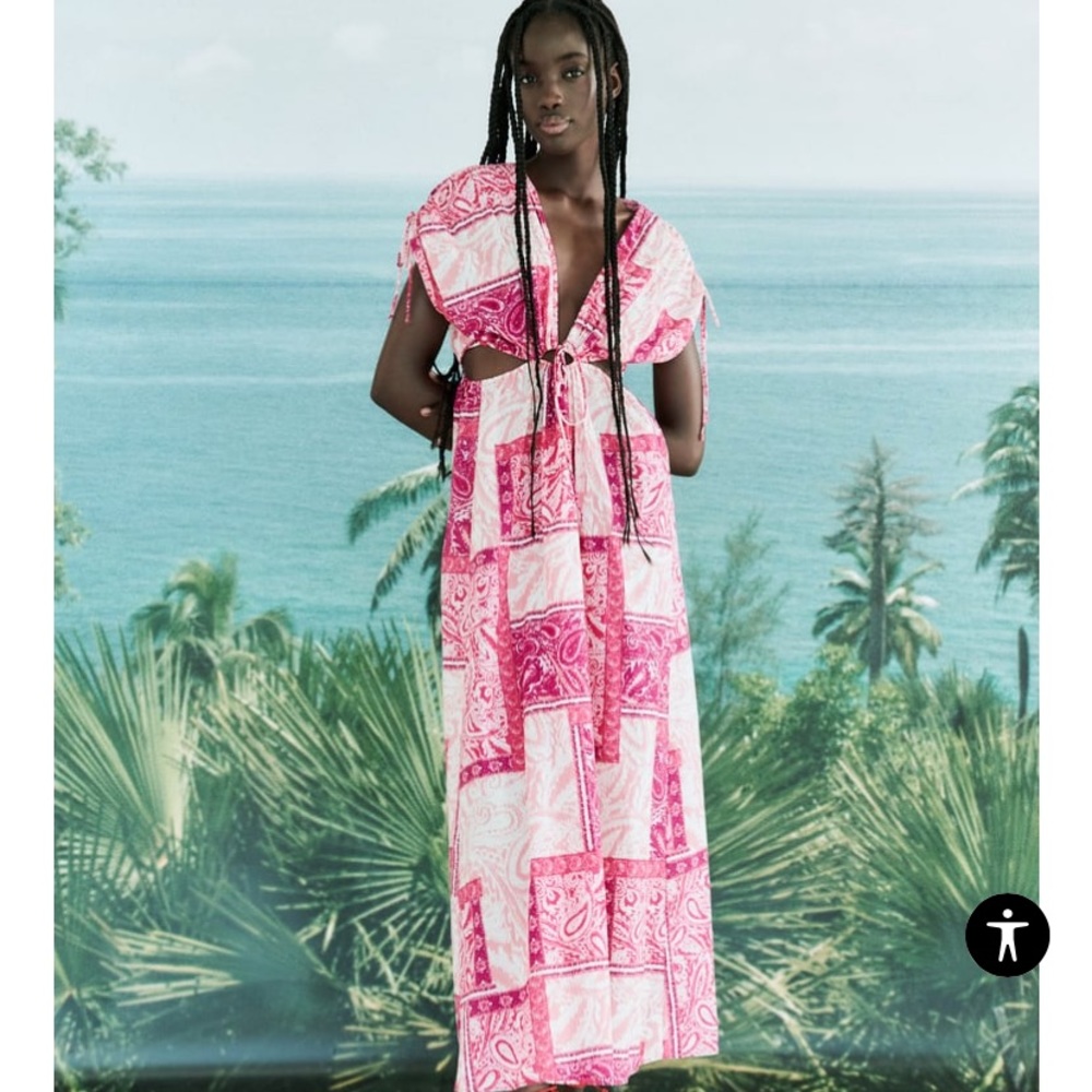 Zara Patchwork Print Dress - image 7